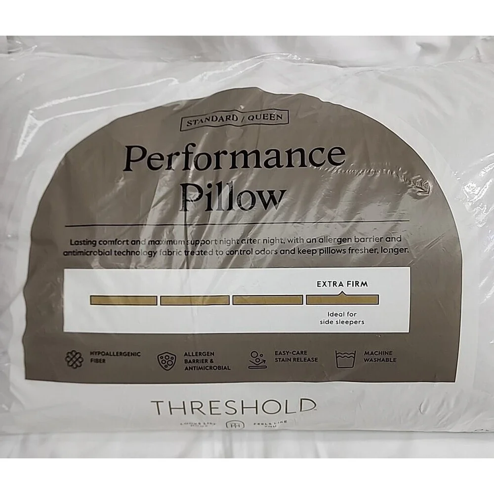 Threshold  Machine Washable Extra Firm Performance Bed Pillow -Standard/Queen